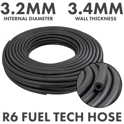 3.2mm Rubber Reinforced J30 R6 Fuel Hose