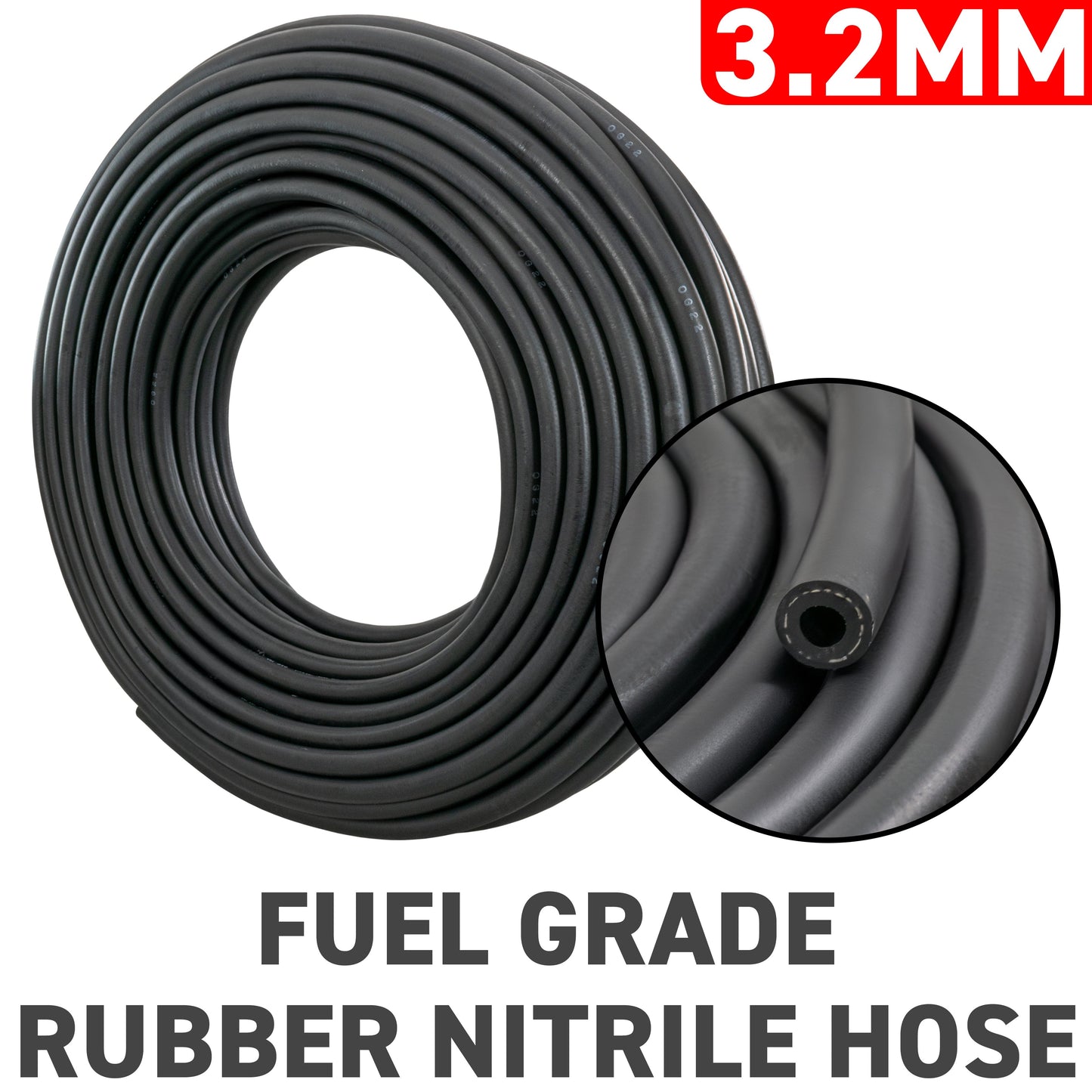 3.2mm Rubber Reinforced J30 R6 Fuel Hose