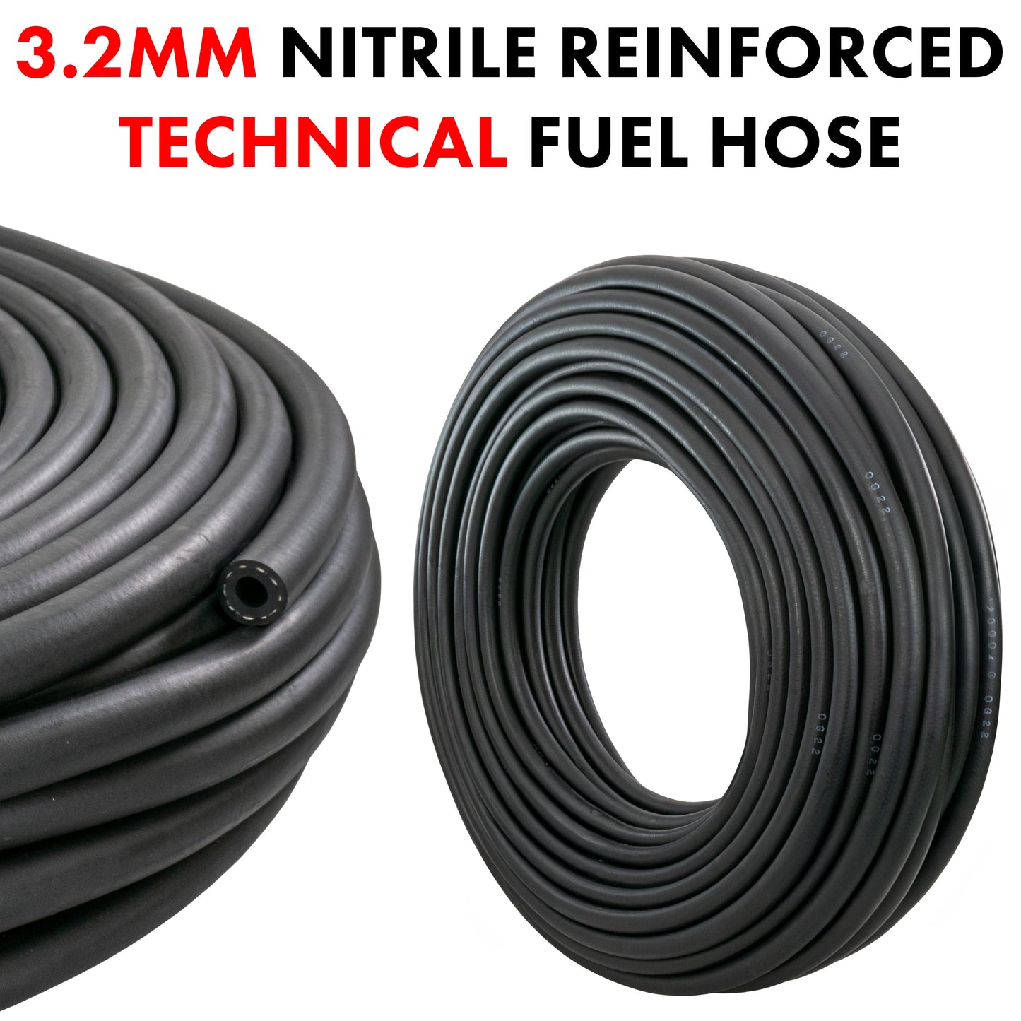3.2mm Rubber Reinforced J30 R6 Fuel Hose