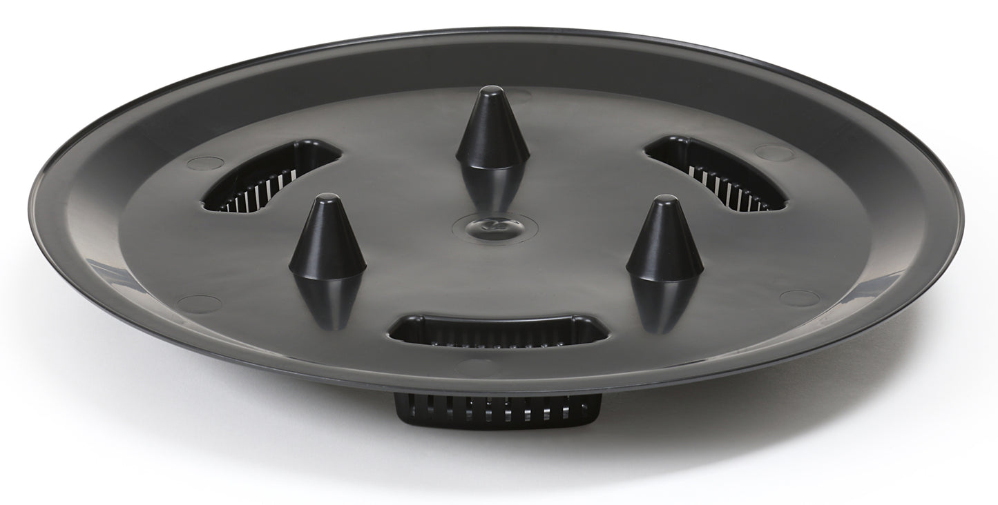 Roma Bowl Plant Pot with Legs, Insert and Drainage Hole (White)