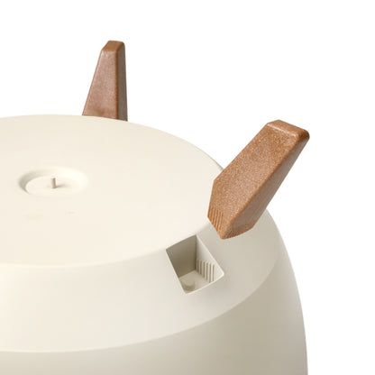 Roma Bowl Plant Pot with Legs, Insert and Drainage Hole (White)