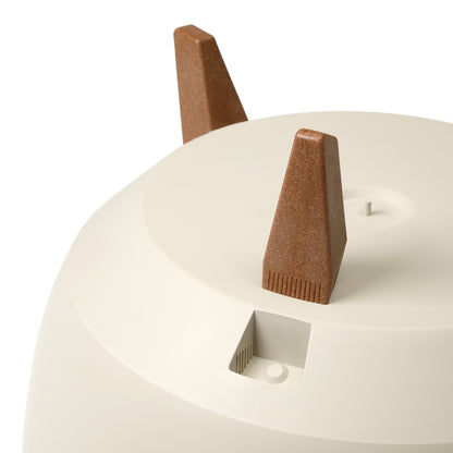Roma Bowl Plant Pot with Legs, Insert and Drainage Hole (White)