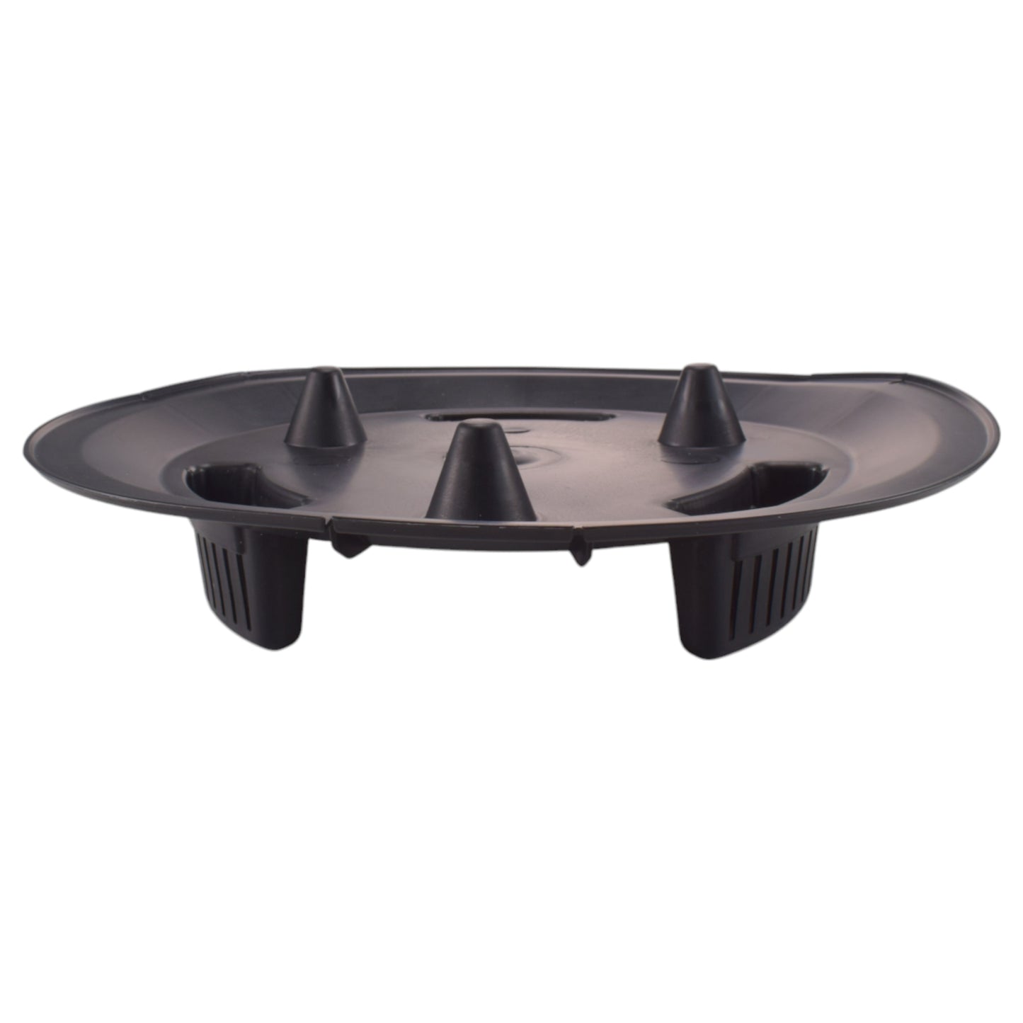 Roma Bowl Plant Pot with Legs, Insert and Drainage Hole (Black)