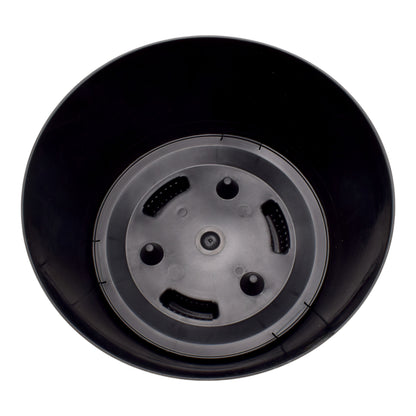 Roma Bowl Plant Pot with Legs, Insert and Drainage Hole (Black)
