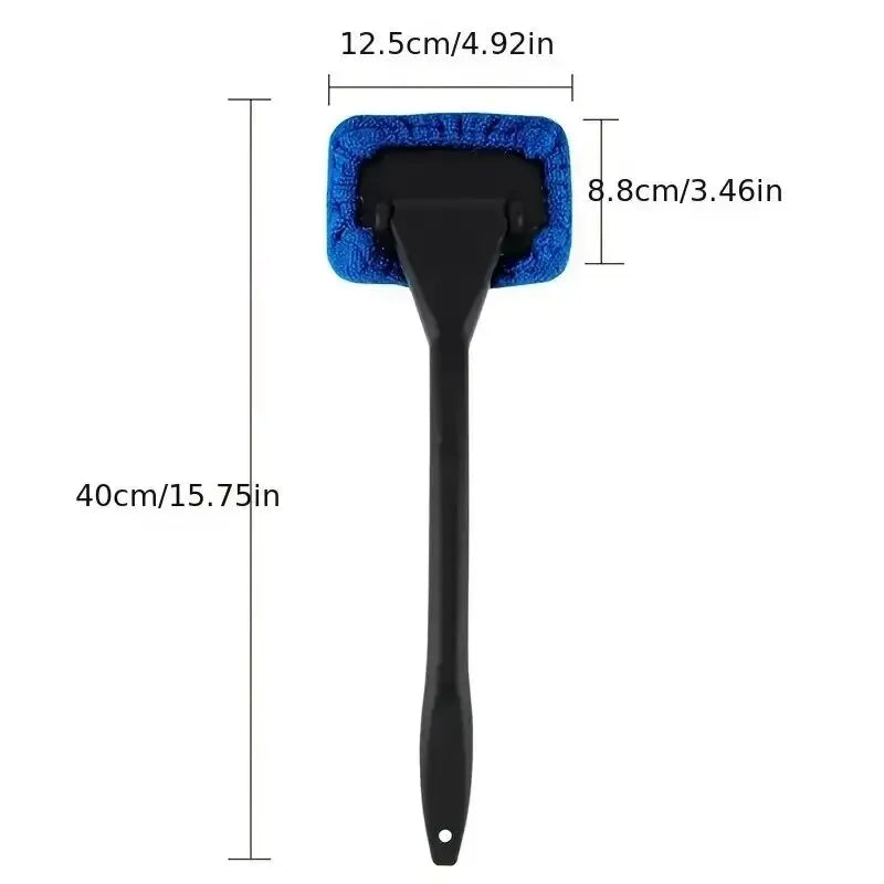 Car Windshield Cleaning Tool Long Handle Interior Glass Cleaner Brush