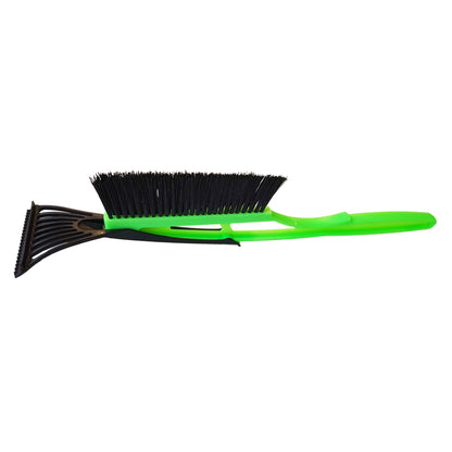 2-in-1 Snow Brush & Ice Scraper – Green Handle