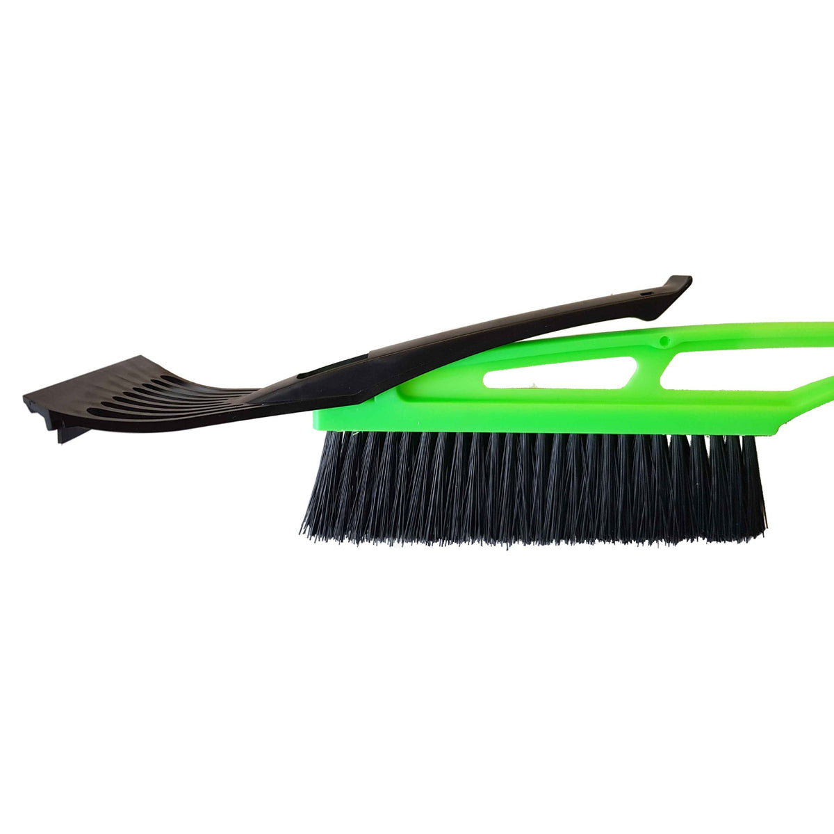 2-in-1 Snow Brush & Ice Scraper – Green Handle