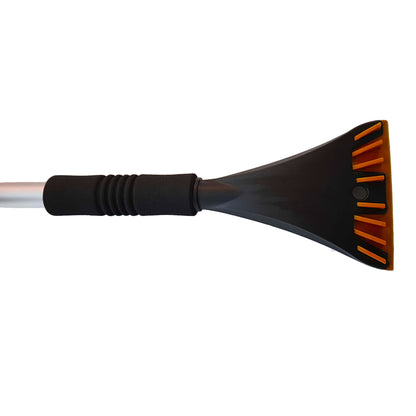Telescopic Snow Brush and Ice Scraper (Orange)