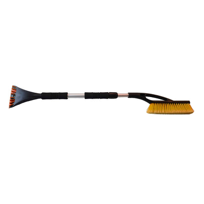 Telescopic Snow Brush and Ice Scraper (Orange)