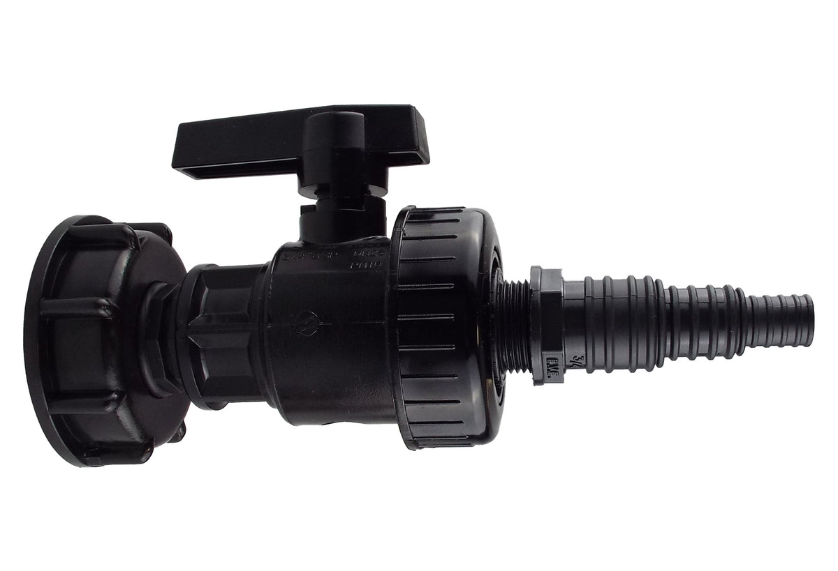 IBC S60X6 Cap & Large Valve – 13/20/25mm Stepped Tail
