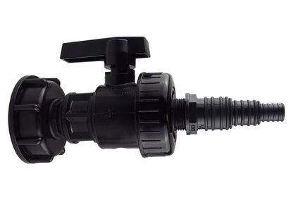 IBC S60X6 Cap & Large Valve – 13/20/25mm Stepped Tail