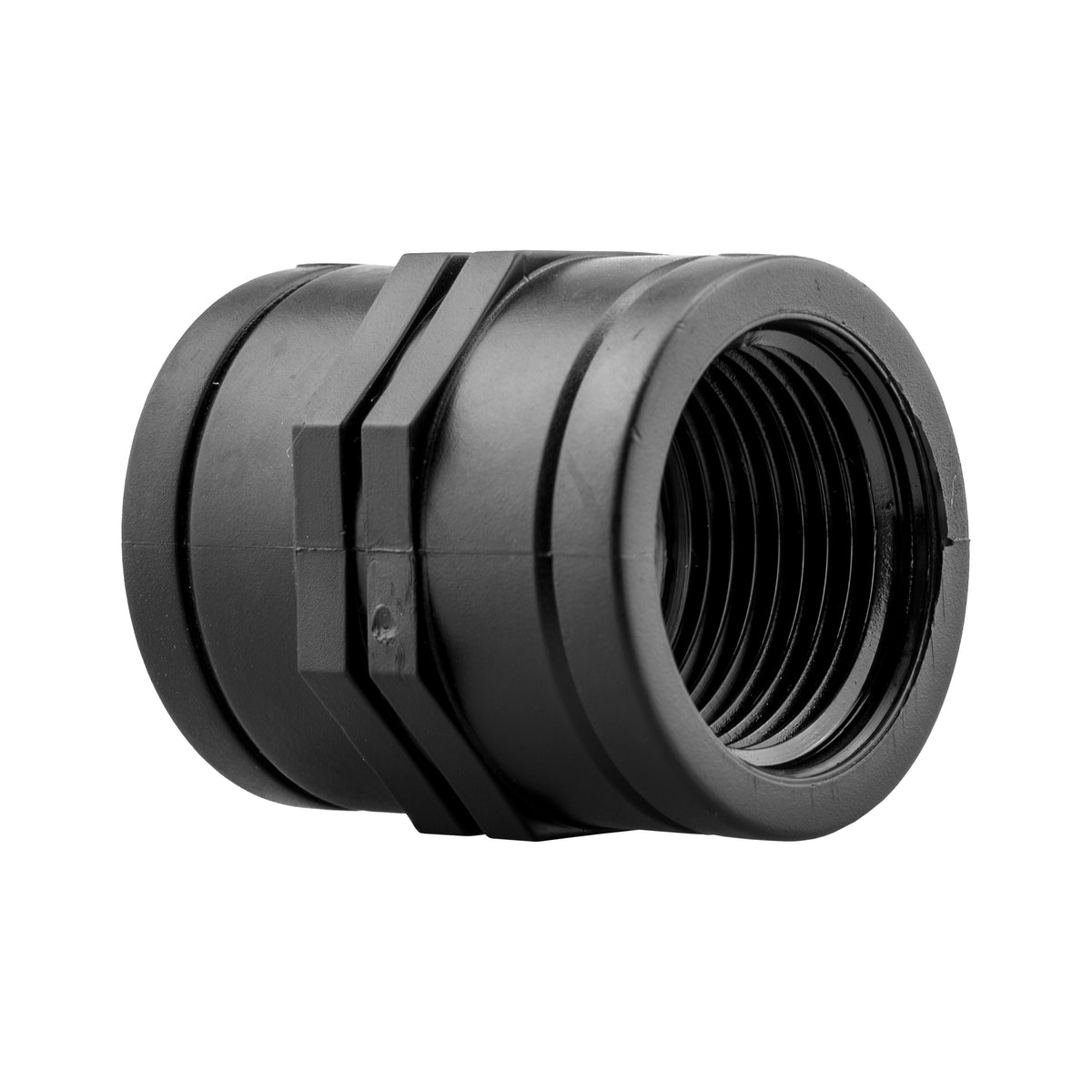 1″ BSP Female Straight Socket – Black Plastic