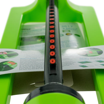 Green Oscillating Bar Sprinkler – Adjustable Range