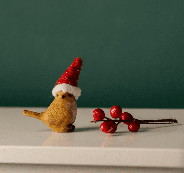 Christmas Red Robin Ornaments