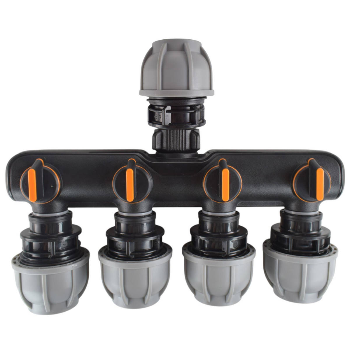 32mm MDPE 4-Way Manifold Kit – Straight Inlet & Valves