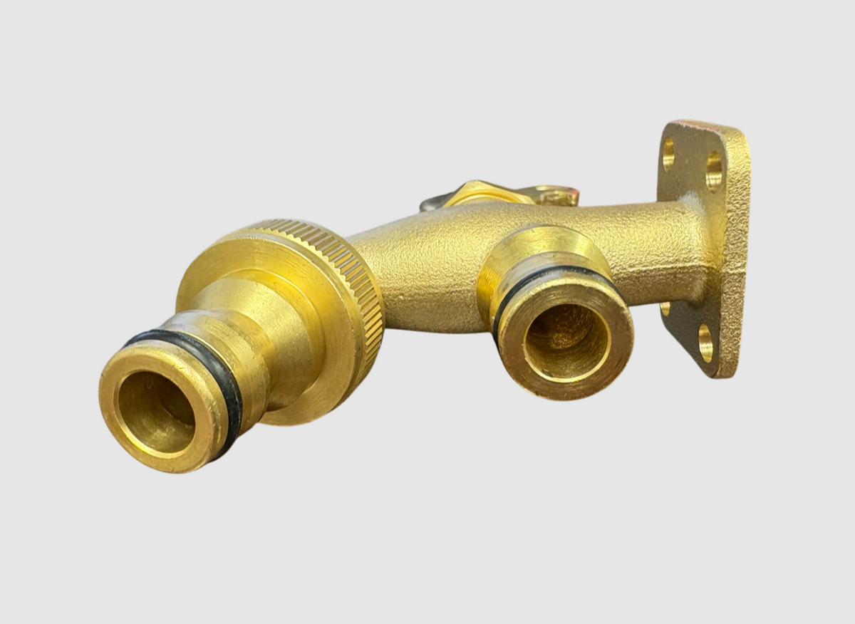 Brass Rooster Garden Tap – Quick Inlet & Outlet