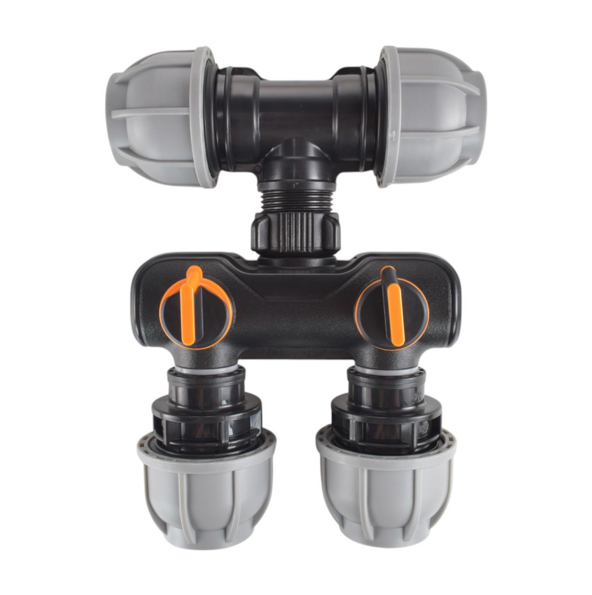 25mm MDPE 2-Way Manifold Kit – Tee Inlet