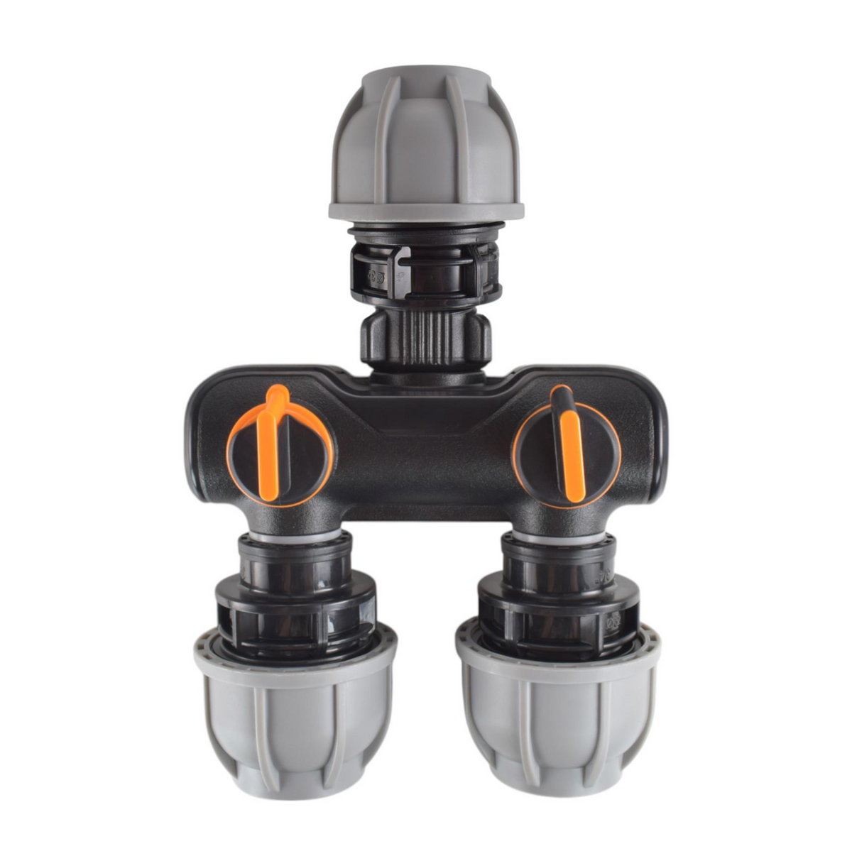 32mm MDPE 2-Way Manifold Kit – Straight inlet