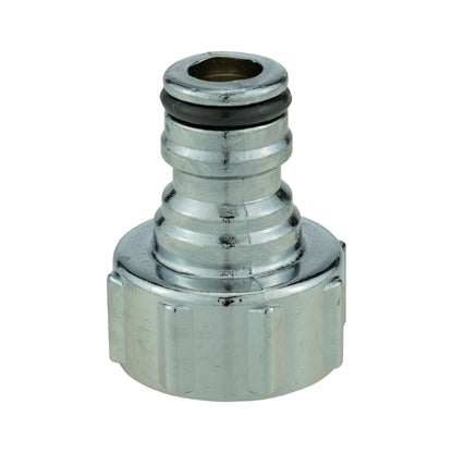 ¾″ BSP Female Chrome Metal Tap Adapter – Male Snap-On; supplied fitting shown.