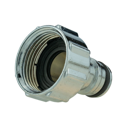 ¾″ BSP Female Chrome Metal Tap Adapter – Male Snap-On