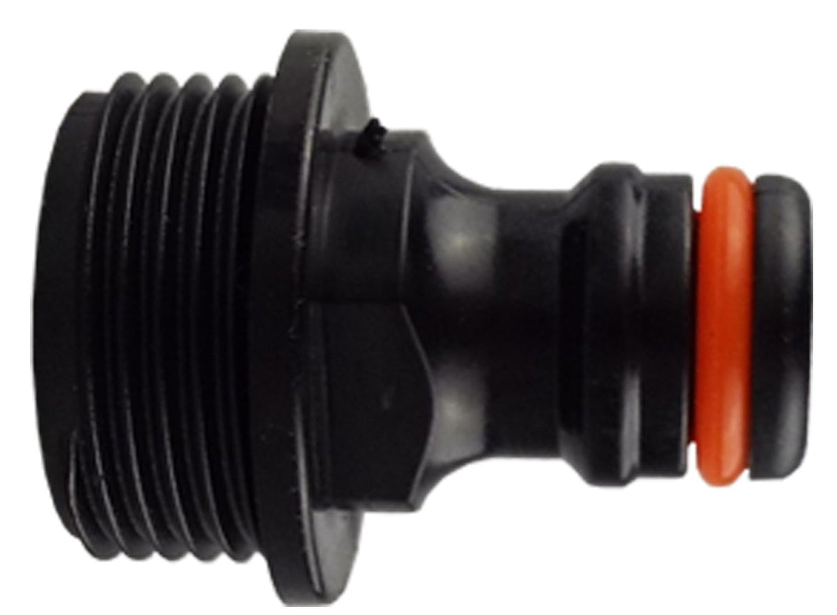 IBC S60X6 Cap with Black Male Quick-Connect Outlet