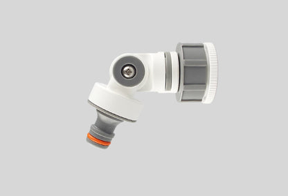 White Line Angled Tap Connector – 1″ / ¾″ BSP Female