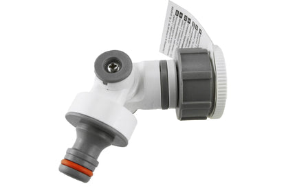 White Line Angled Tap Connector – 1″ / ¾″ BSP Female