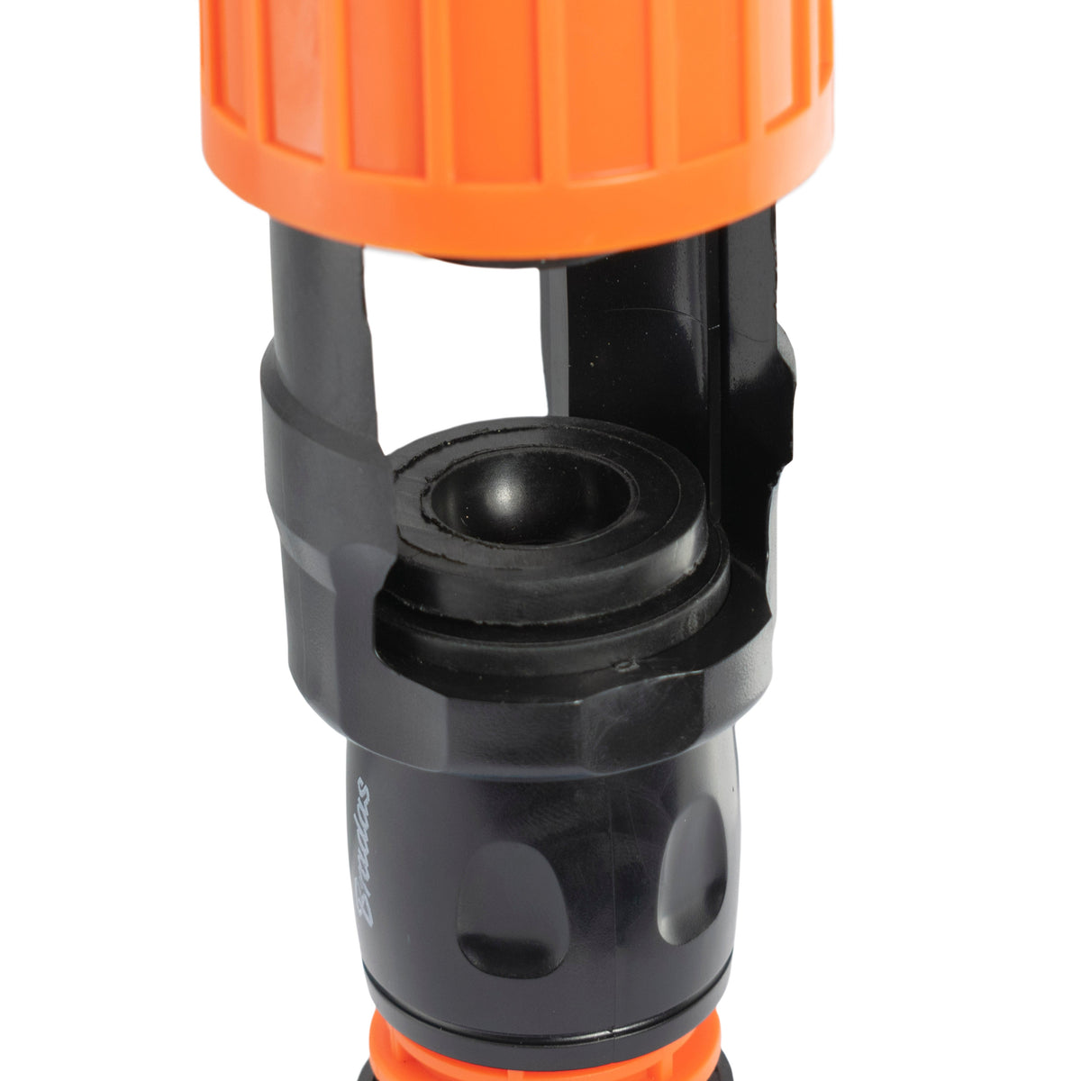 Screw-Fit Kitchen Tap to Hose Adapter – Orange & Black