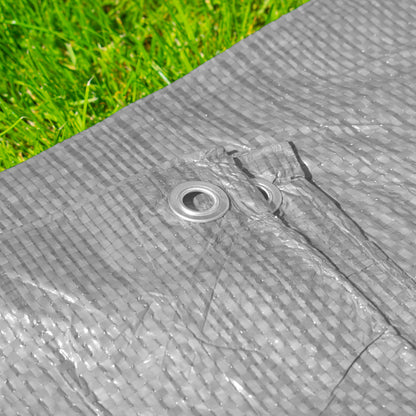 Gray 50gsm Tarpaulin 1.5m x 2m