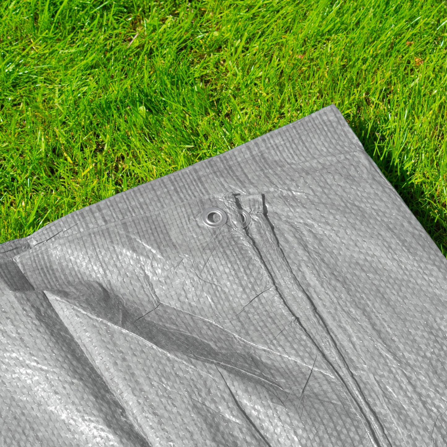 Gray 50gsm Tarpaulin 4m x 5m
