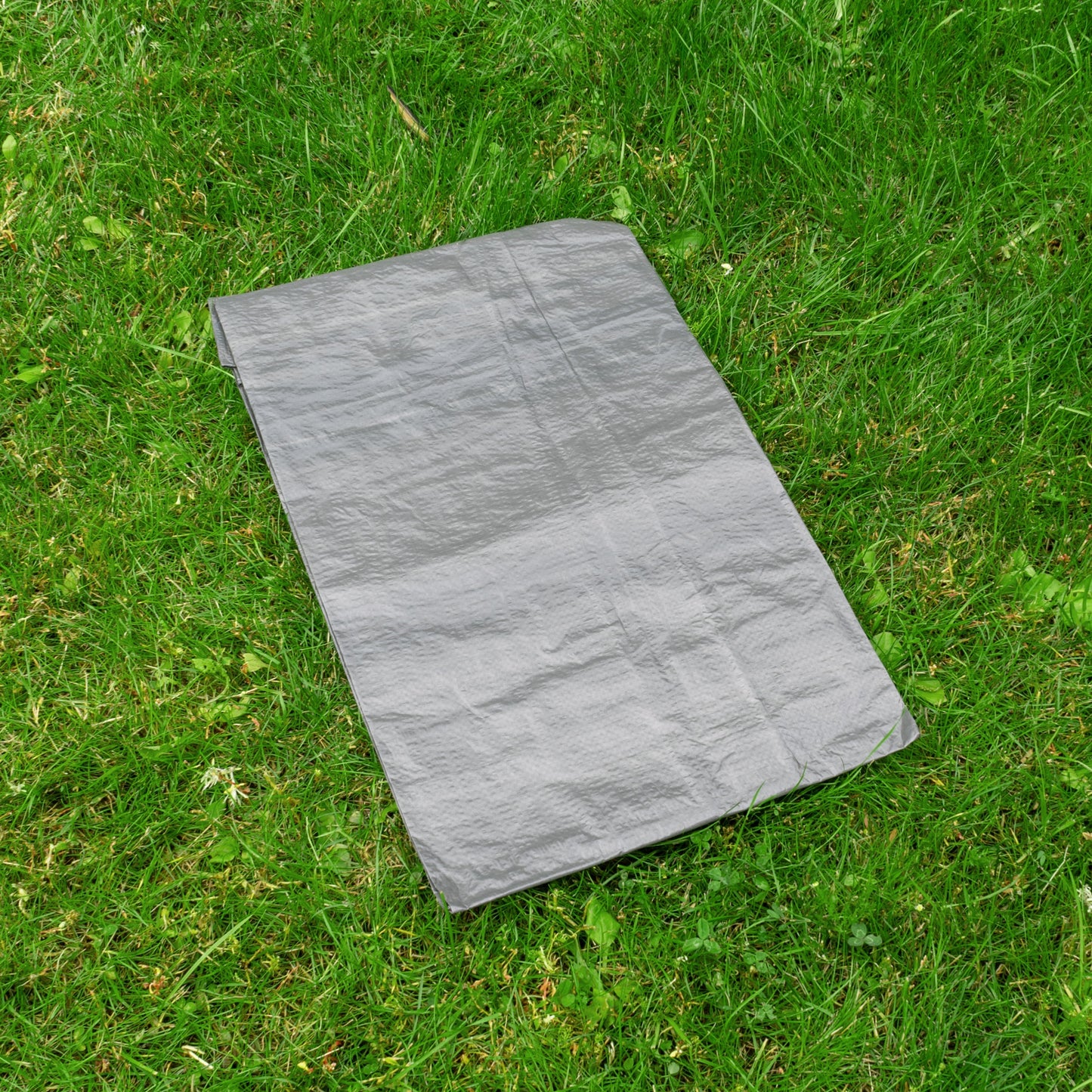 Gray 50gsm Tarpaulin 3m x 3m