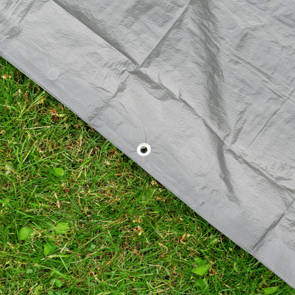 Gray 50gsm Tarpaulin 3m x 4m