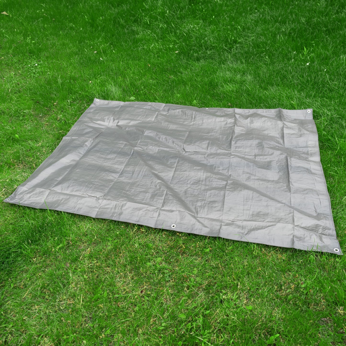 Gray 50gsm Tarpaulin 2m x 4m