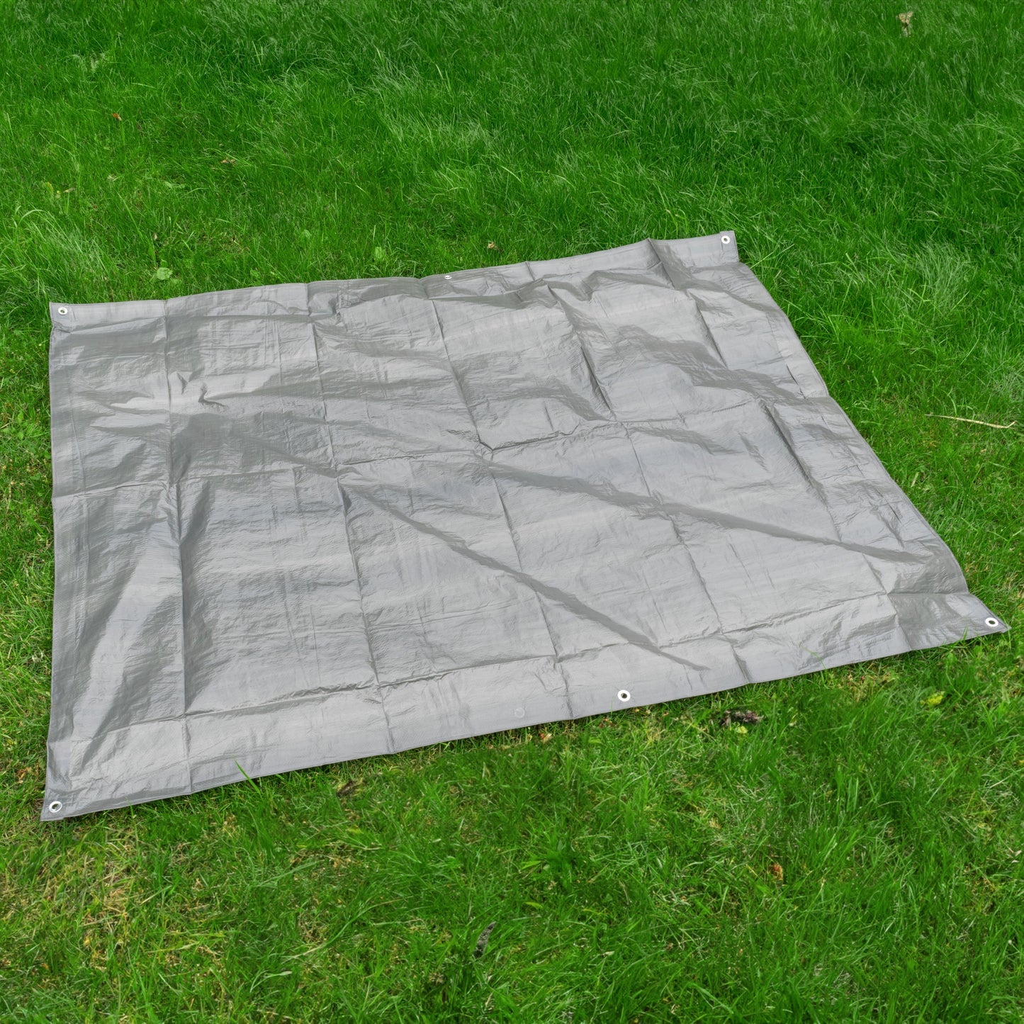 Gray 50gsm Tarpaulin 4m x 5m