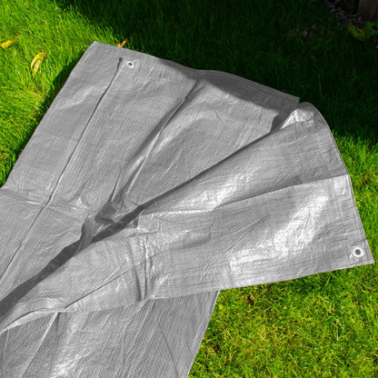 Gray 50gsm Tarpaulin 2m x 2m