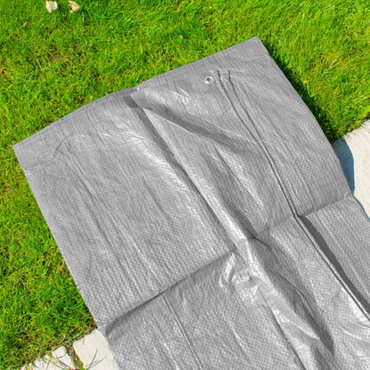 Gray 50gsm Tarpaulin 3m x 3m