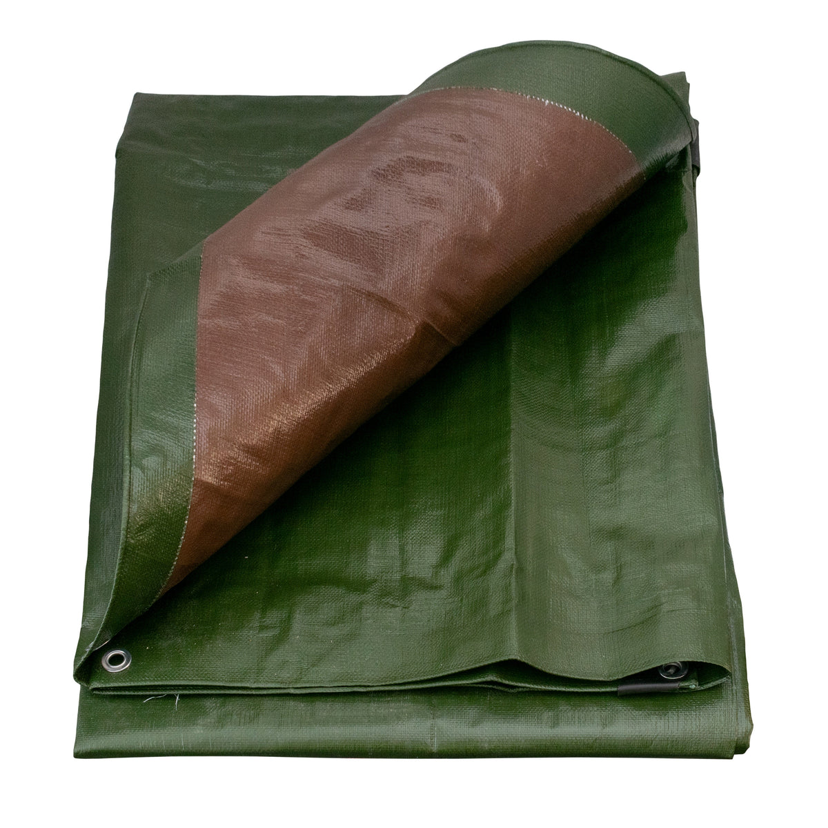 200gsm Green/Brown L-Grade Tarpaulin – 8m × 12m