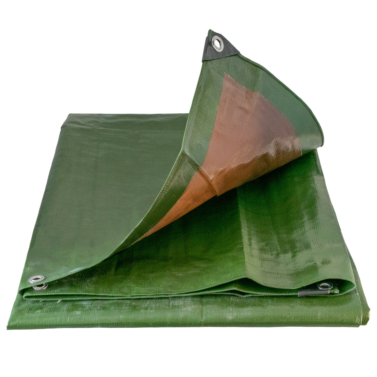 200gsm Green/Brown L-Grade Tarpaulin – 8m × 12m