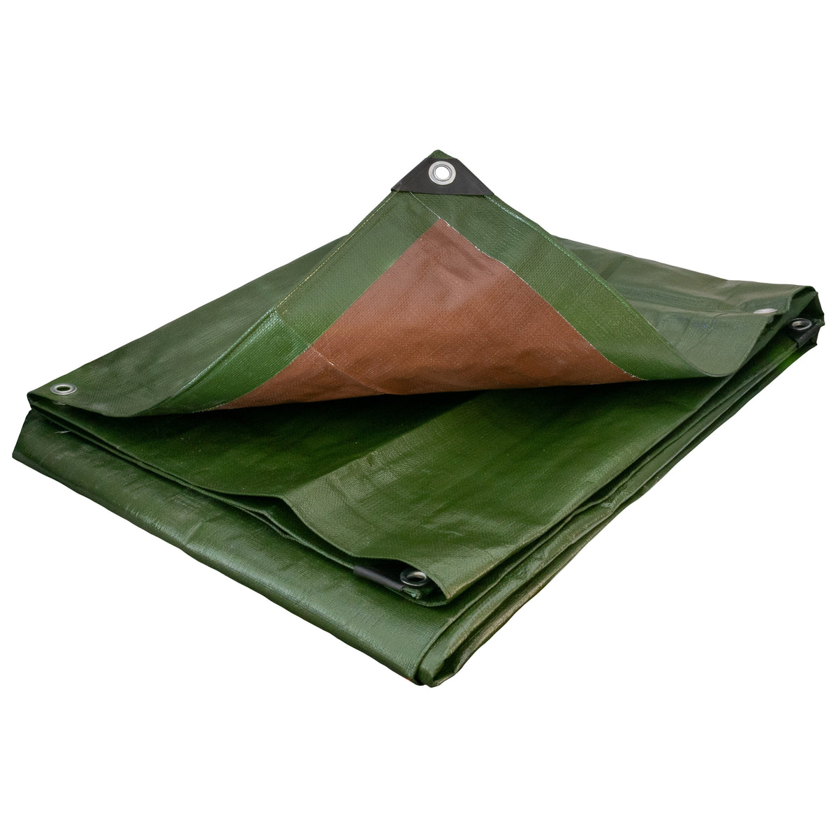 200gsm Green/Brown L-Grade Tarpaulin – 8m × 12m