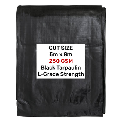 250gsm Black Tarpaulins