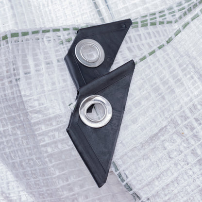Clear Reinforced Tarpaulin – 0.65 ×0.65m, 300gsm