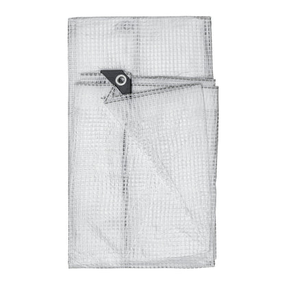 Clear Reinforced Tarpaulin – 0.65 ×0.65m, 300gsm