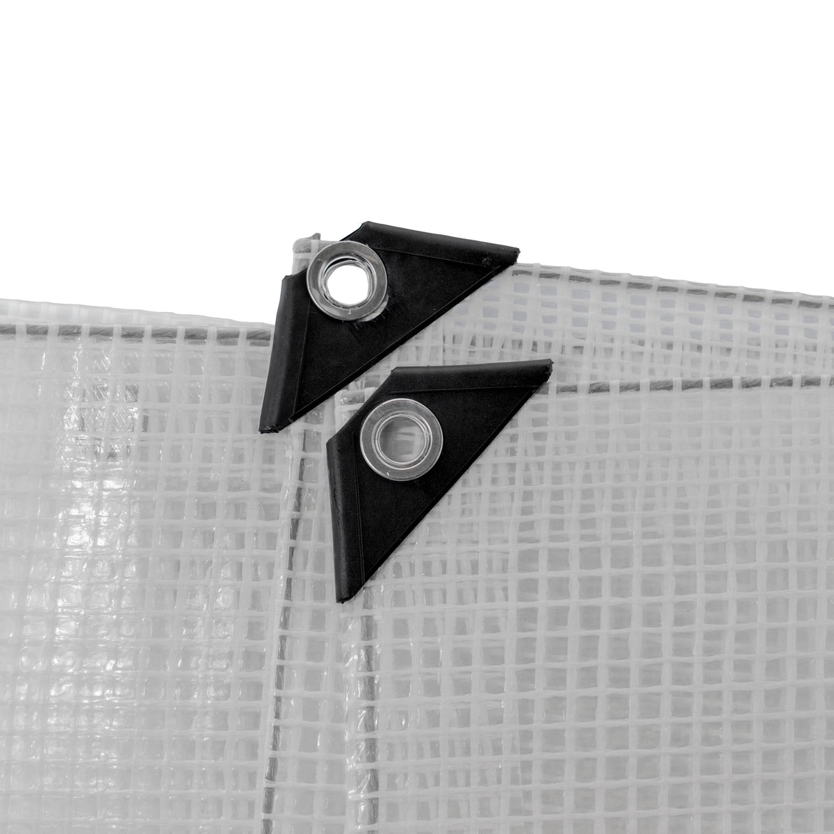 Clear Reinforced Tarpaulin – 0.65 ×0.65m, 300gsm