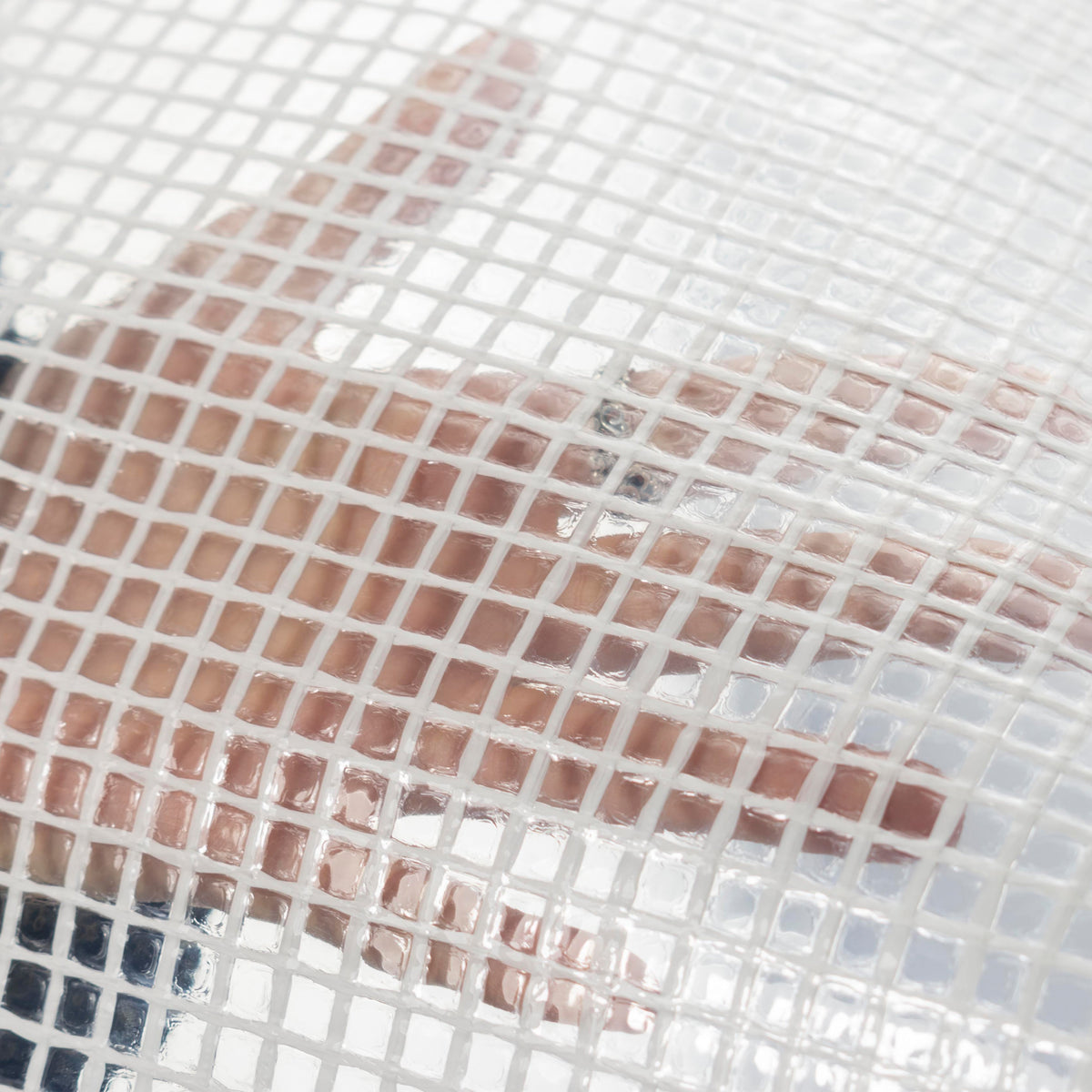 Clear Reinforced Tarpaulin – 0.65 ×0.65m, 300gsm