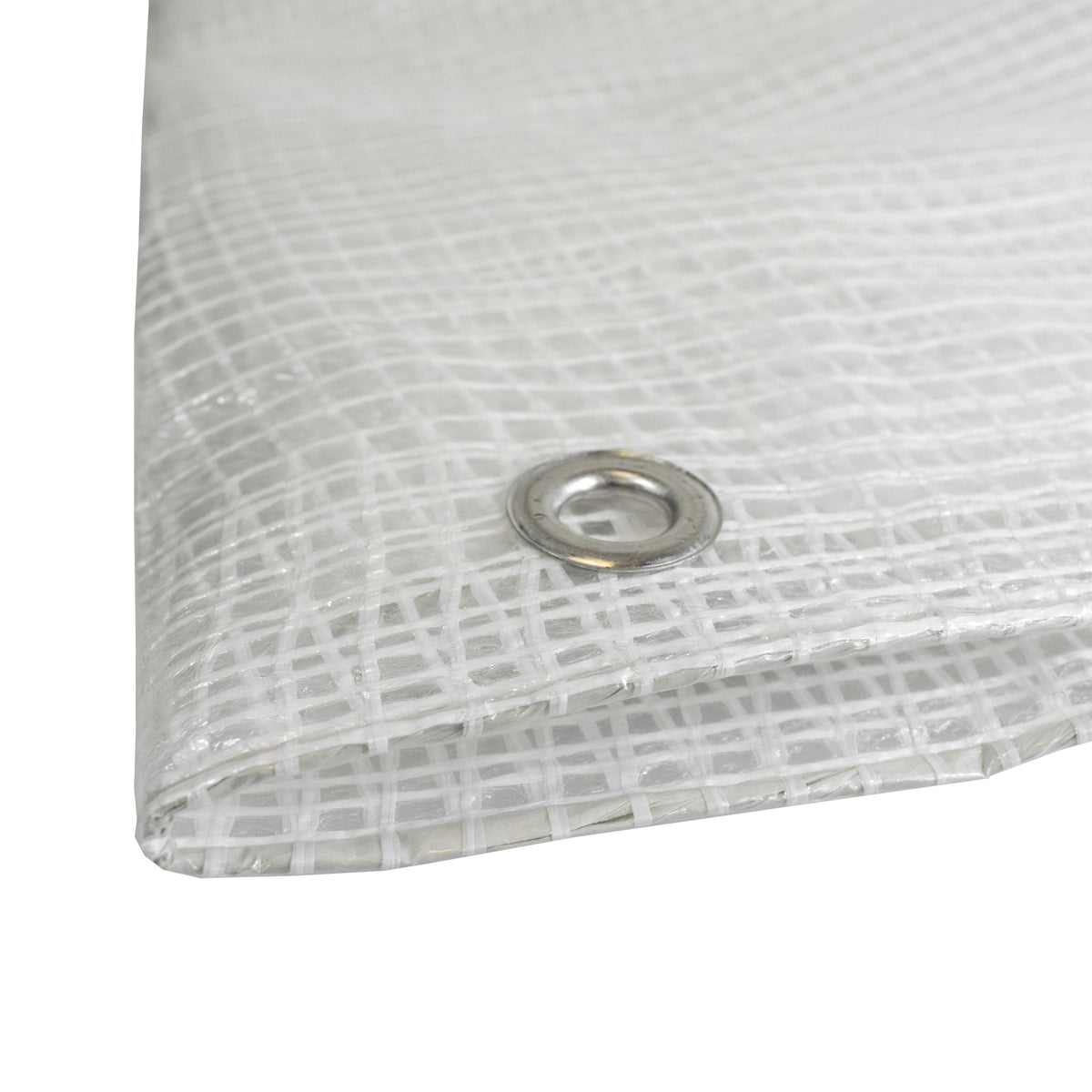 Clear Reinforced Tarpaulin – 0.65 ×0.65m, 300gsm