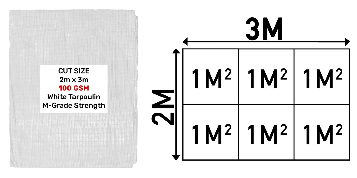 100gsm White Tarpaulins