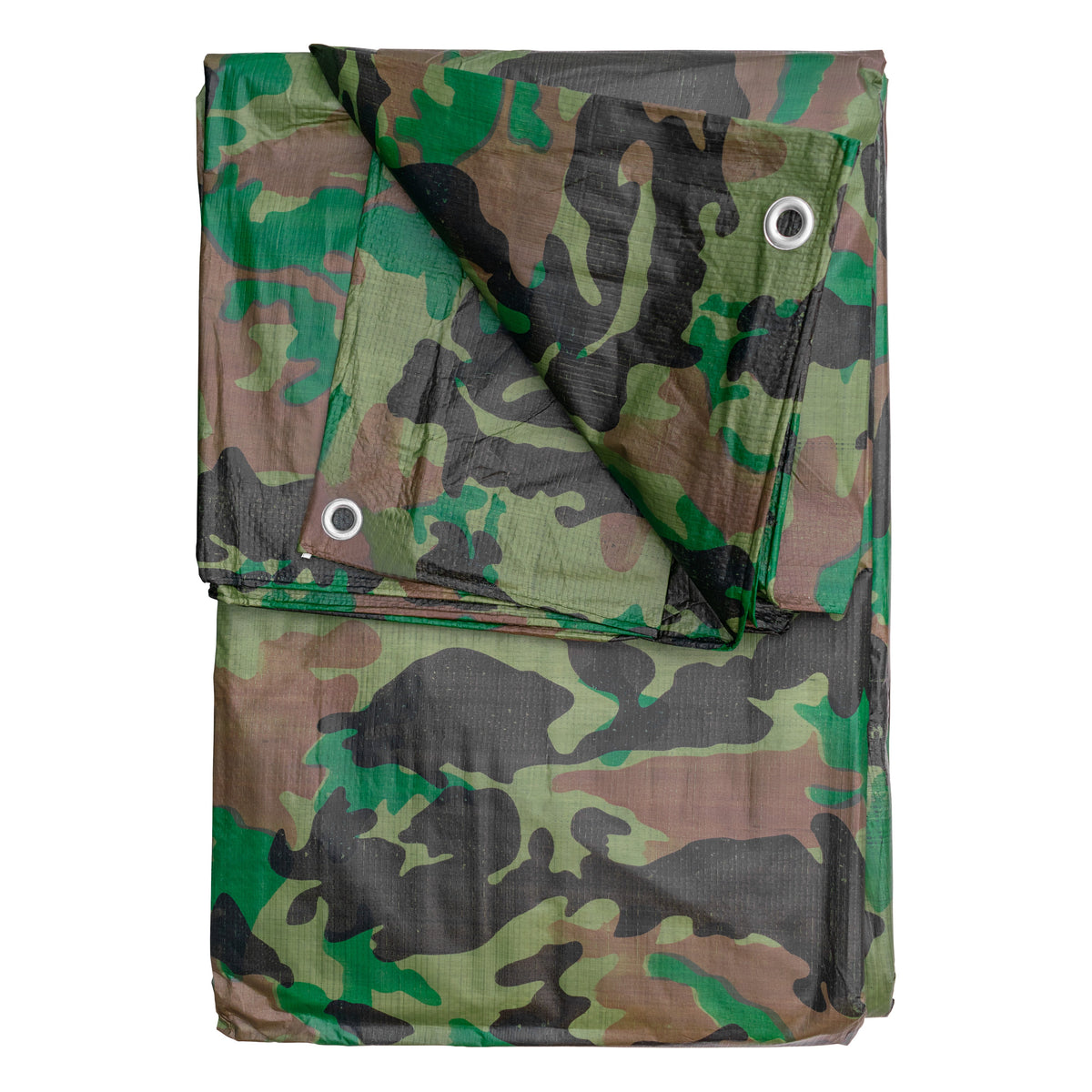 90gsm Camouflage Tarpaulin – 6m × 12m, Pack Options