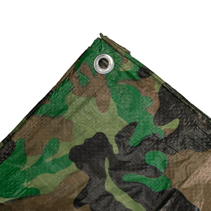 Camouflage 100gsm Tarpaulin 5m x 8m