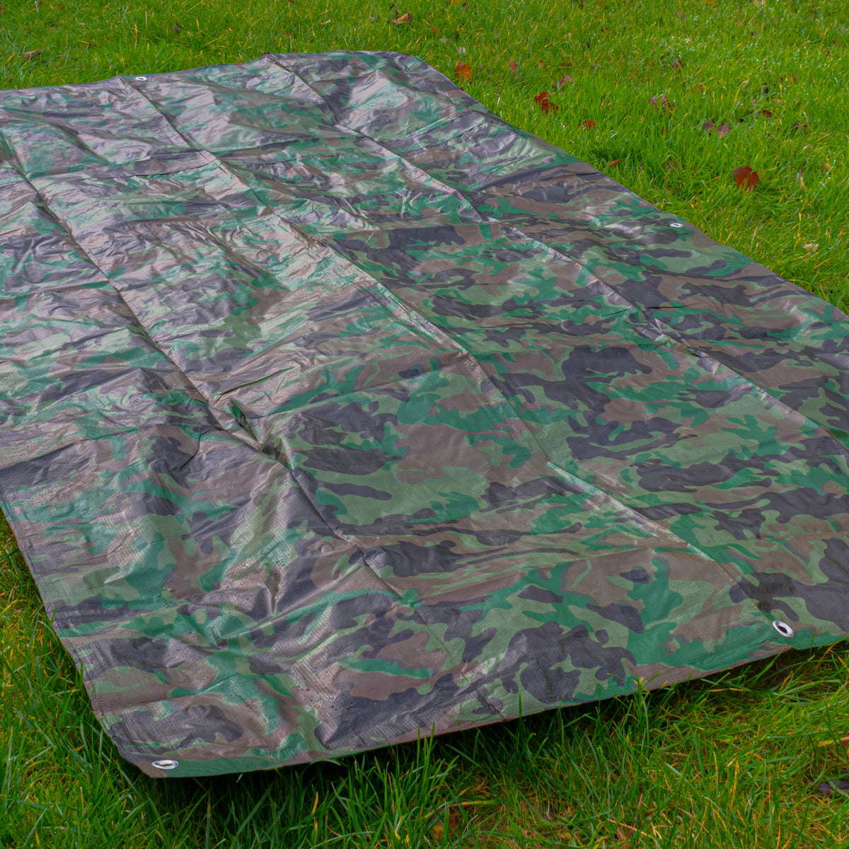90gsm Camouflage Tarpaulin – 4m × 8m, Pack Options