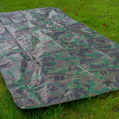 90gsm Camouflage Tarpaulin – 8m × 10m, Pack Options